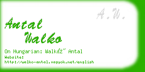 antal walko business card